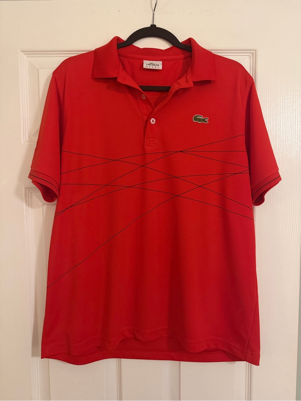 Lacoste Sport Men’s Red Polo size 5
